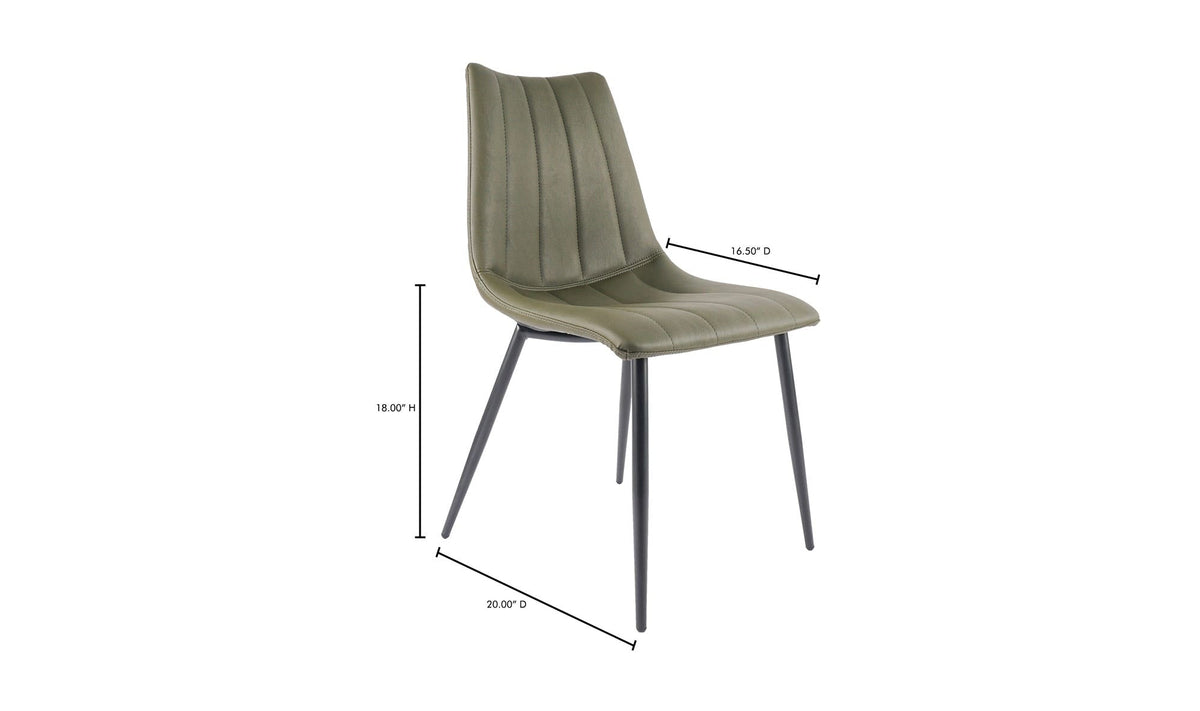 Arlo Dining Chair Dark Green (Set of Two)