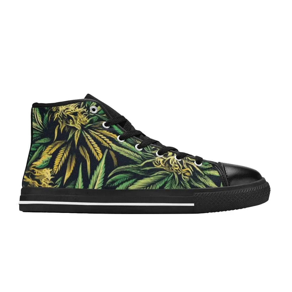 Big Buds Unisex Black-Sole High-Top Sneakers