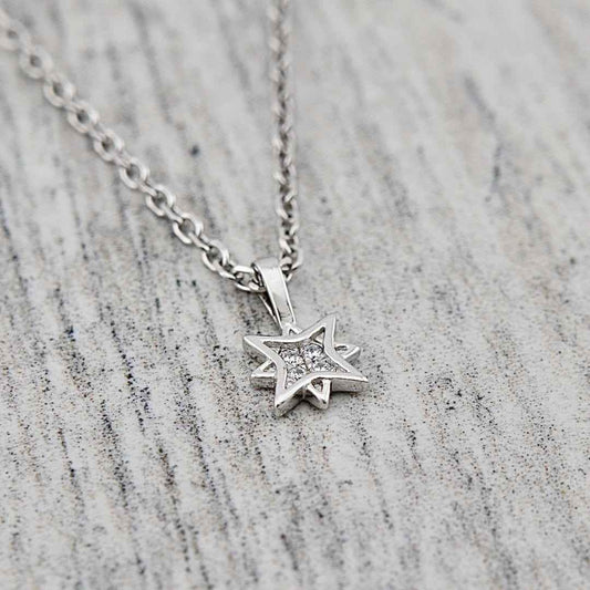 Collier Étoile du Nord en argent sterling