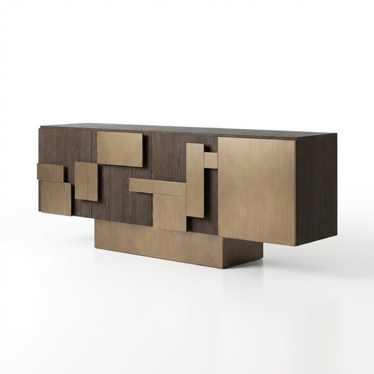 Cubic Collision Modern Credenza