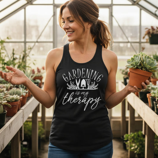 Gardening Is My Therapy Tank Top