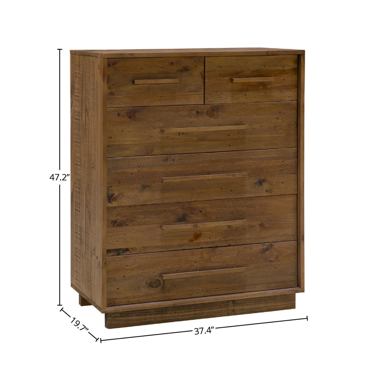 Nevis 6 Drawer Chest Dark Driftwood
