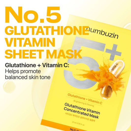 Numbuzin No.5 Vitamin Spotlight Sheet Mask-1PC