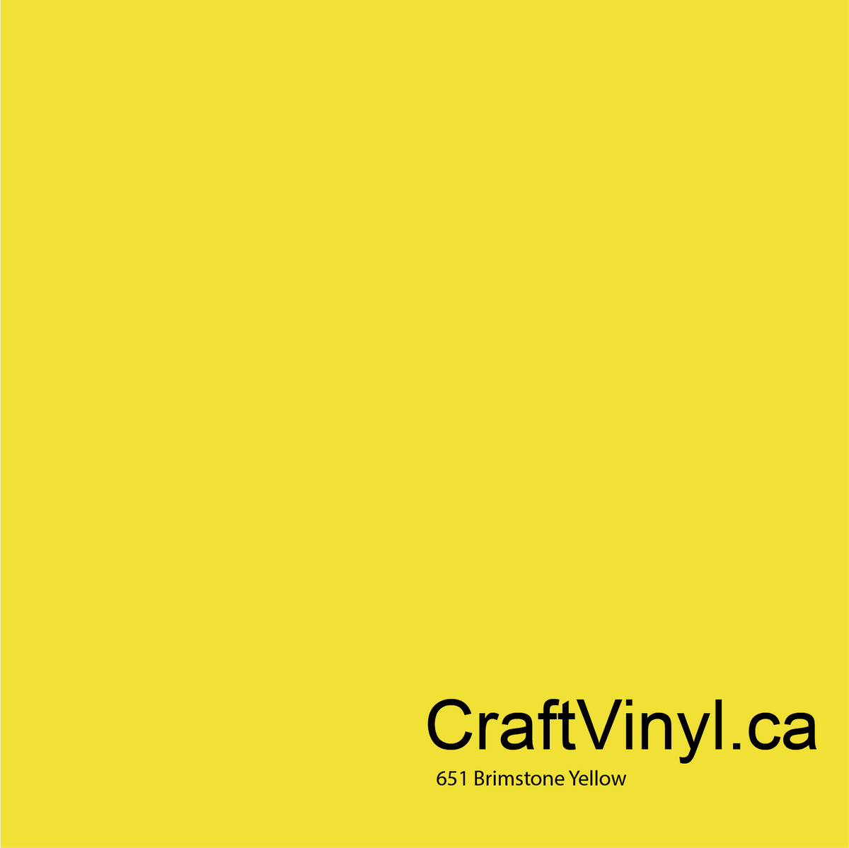 Oracal 651 Glossy Brimstone Yellow #025sheets and rolls