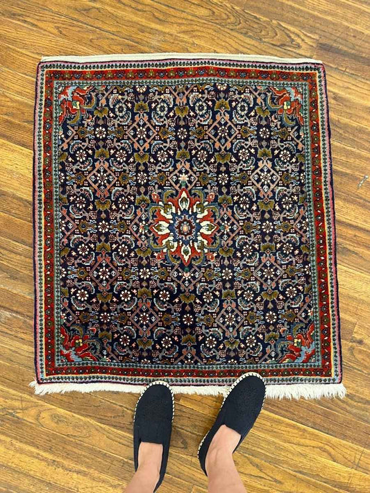 Persian Bijar Rug | 2' 6" x 2' 8"