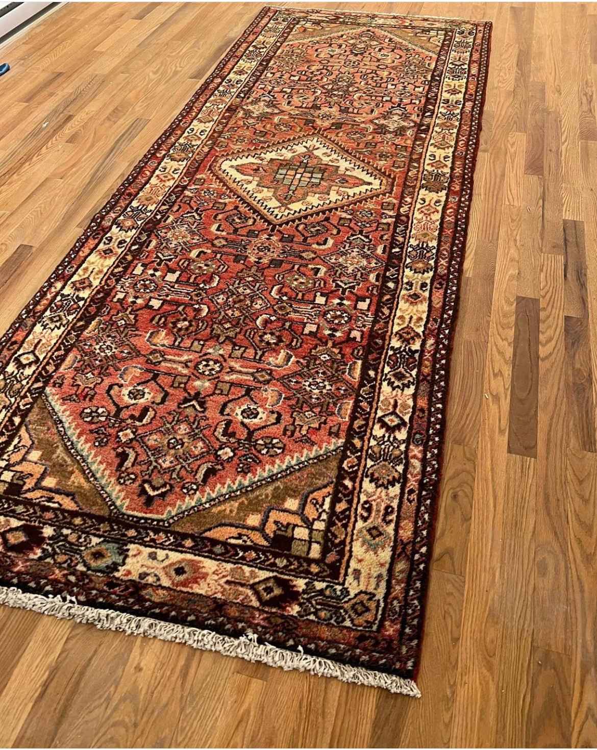 Vintage Hamadan Läufer | 295 x 104 cm