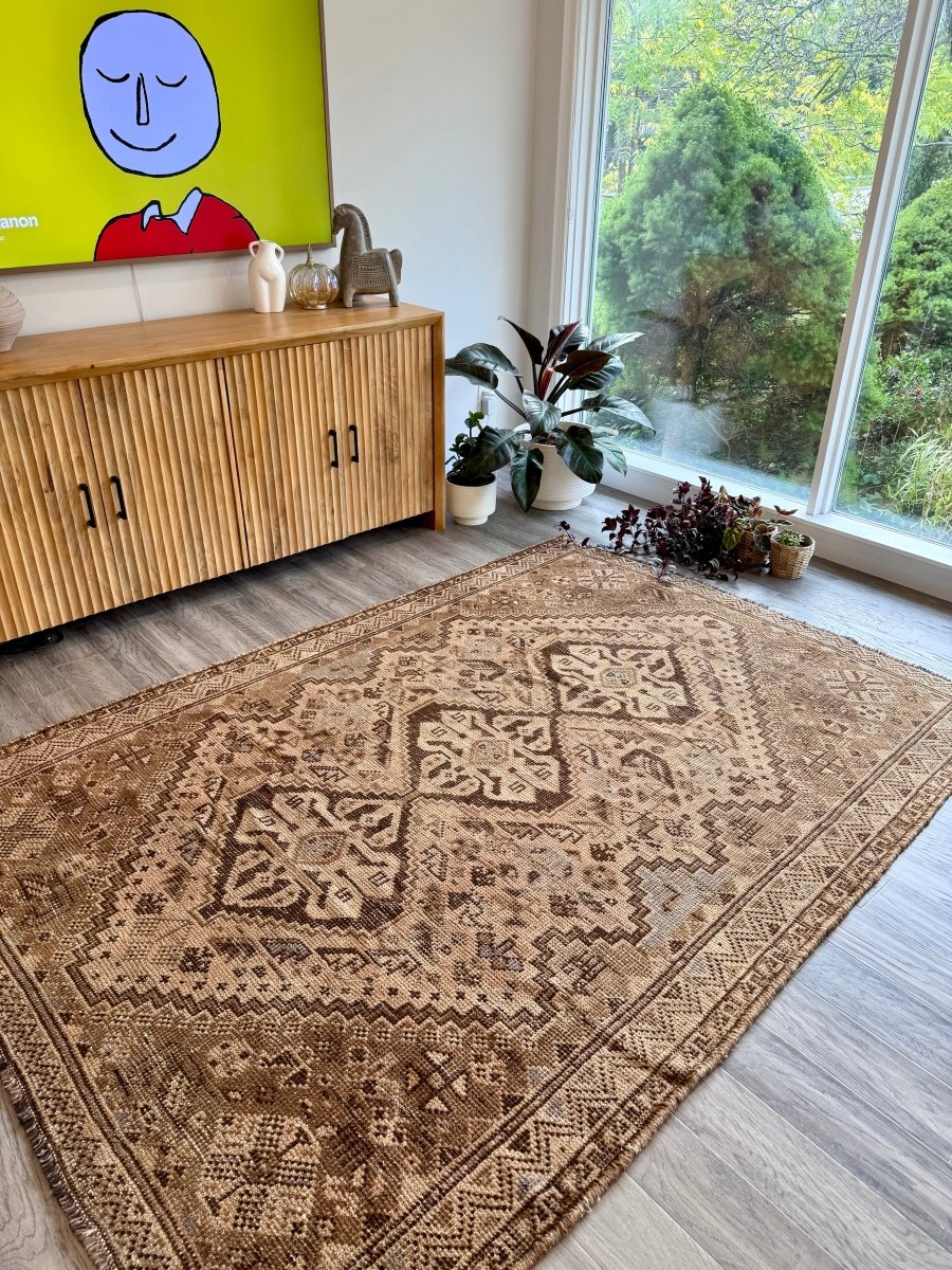 On hold for a client - Vintage Shiraz Rug | 5' 7" x 7' 10"