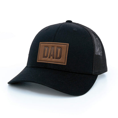 DAD - Leather Patch Trucker Hat