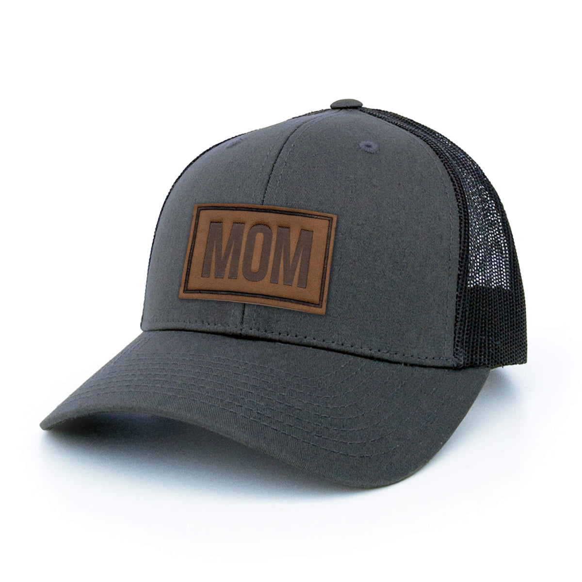 MOM - Leather Patch Trucker Hat