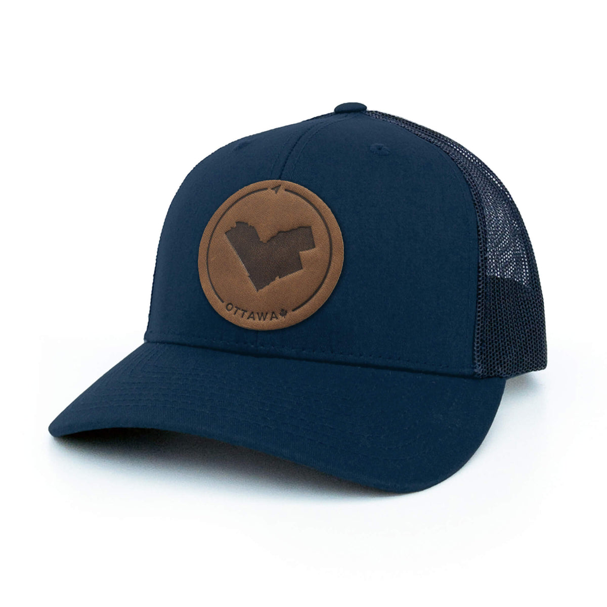 Ottawa Leather Patch Trucker Hat