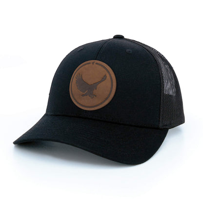 Eagle Leather Patch Trucker Hat