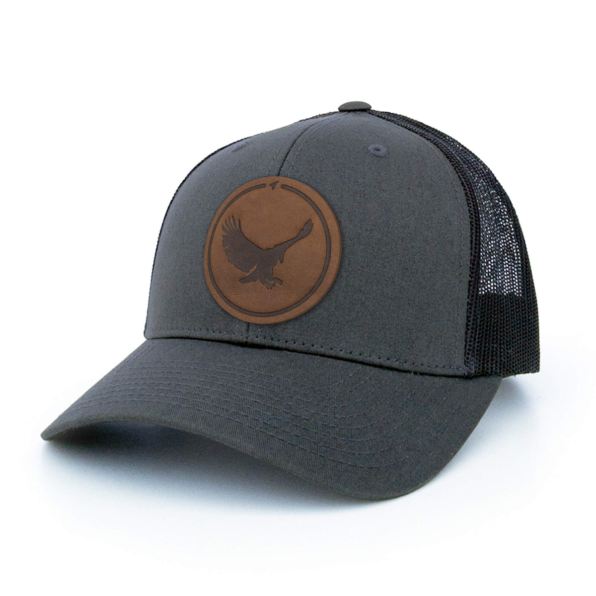 Eagle Leather Patch Trucker Hat