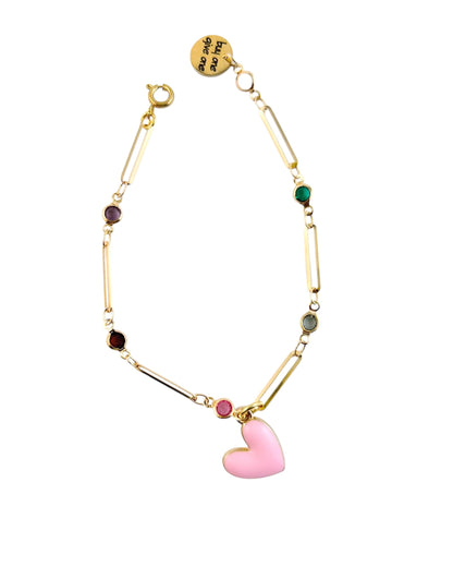 Heart Pop Bracelet - Cotton Candy