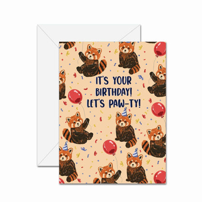 It's Your Birthday! Let's Paw-ty! - Greeting Card