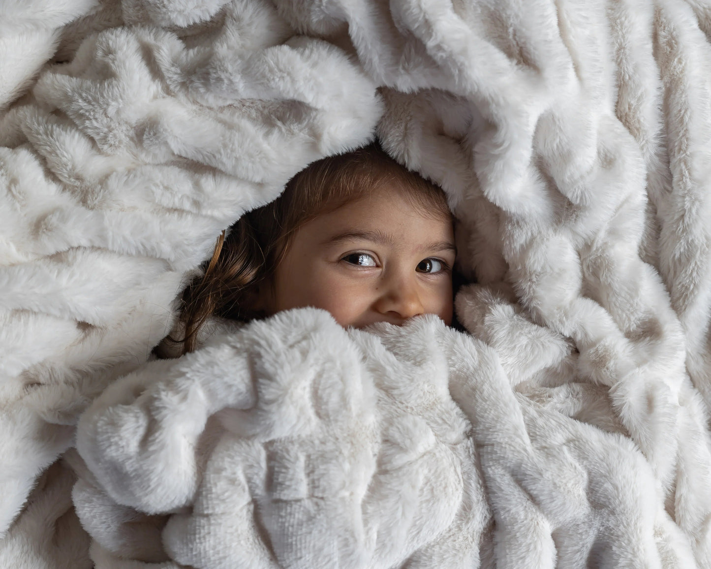 Cream Clouds Double-sided Minky Blanket