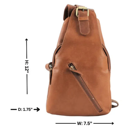 Premium Handcrafted Leather Sling Bag | Backpack | Crossbody Messenger Bag