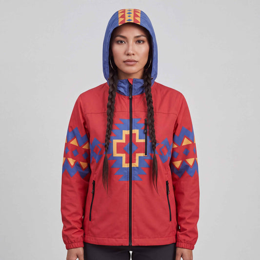 Red Horizon Windbreaker