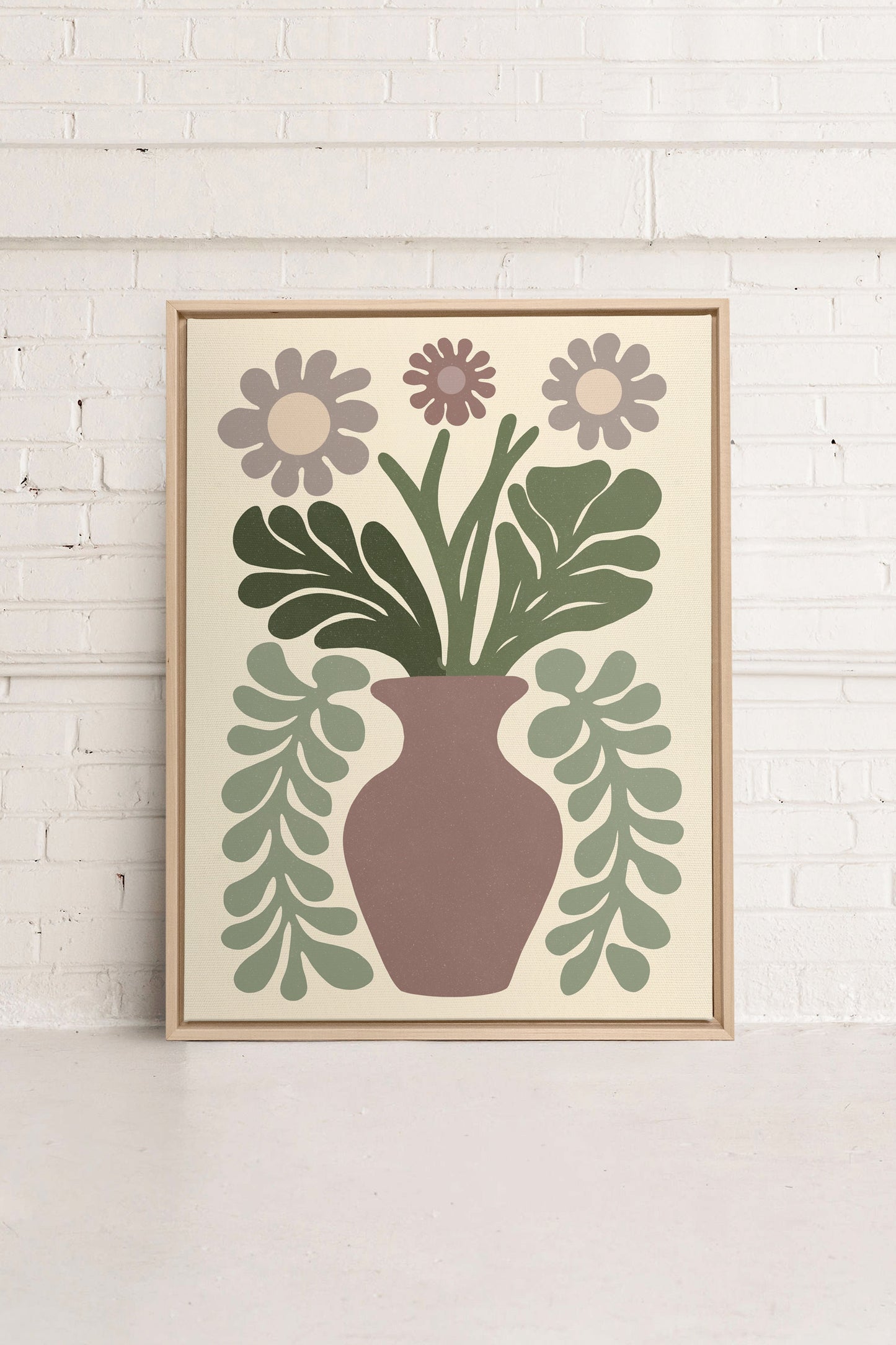 CHIC FLORAL, Oeuvre sur toile étirée