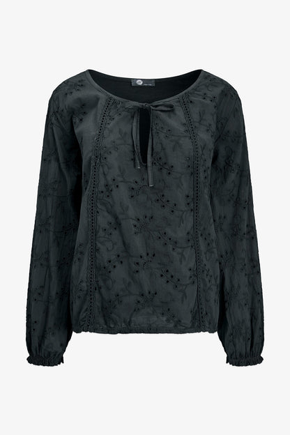 Women's Knit/Woven Combo Top