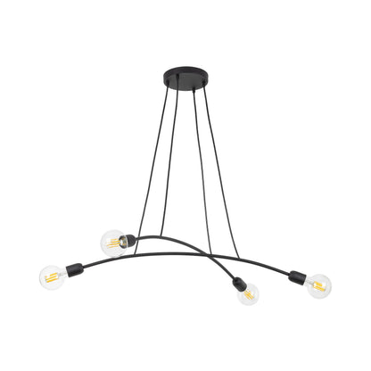 HELIX Black Minimalist Pendant Light 4  (Clearance) - AURABAGS SHOP
