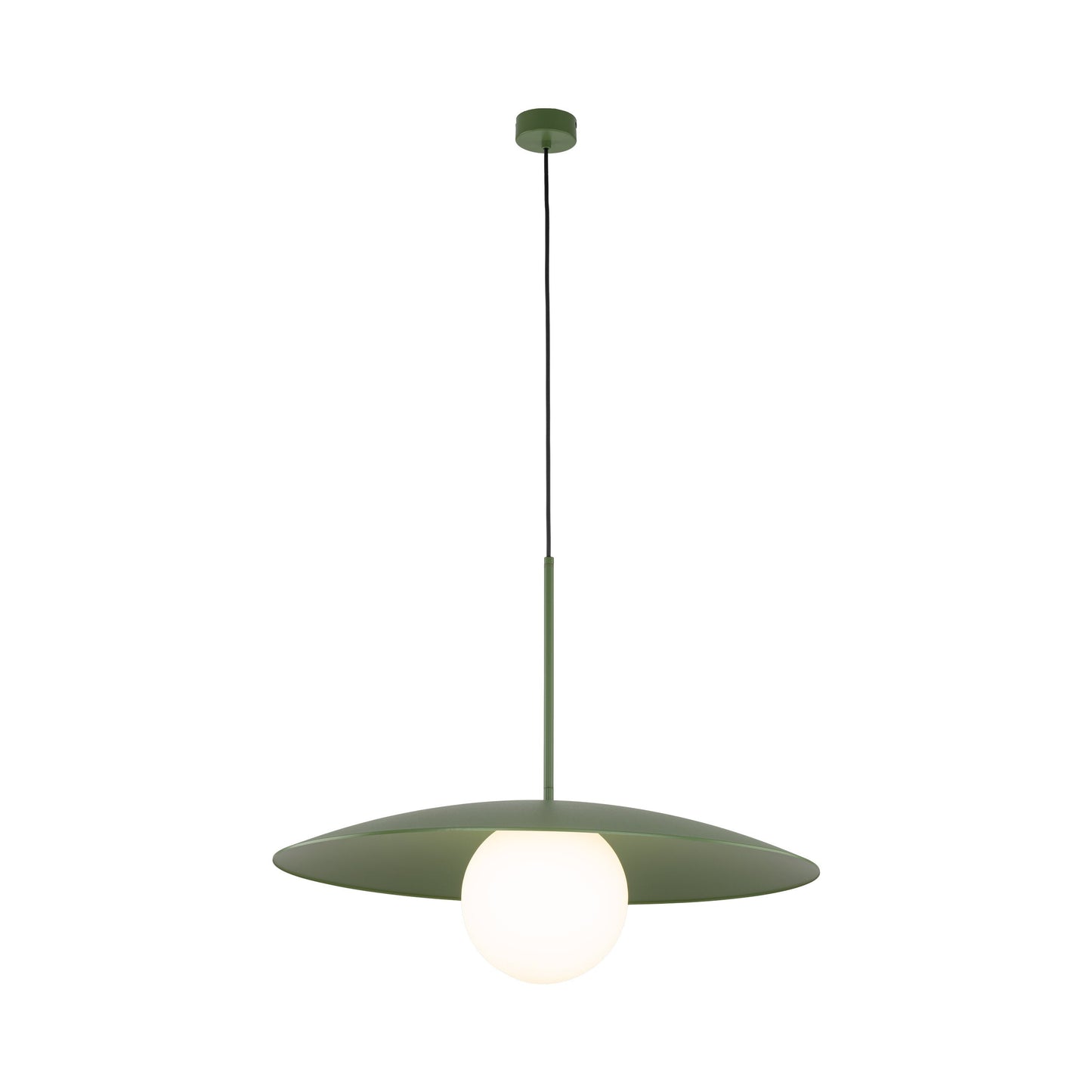 SLATE Mid-Century Modern Wide Dome Pendant Light for Kitchen Island & Dining Table - AURABAGS SHOP