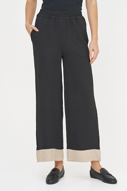 Women's Woven Color-Blocked Pull-On Pant, with Side Seam Pockets