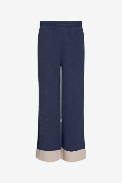 Women's Woven Color-Blocked Pull-On Pant, with Side Seam Pockets