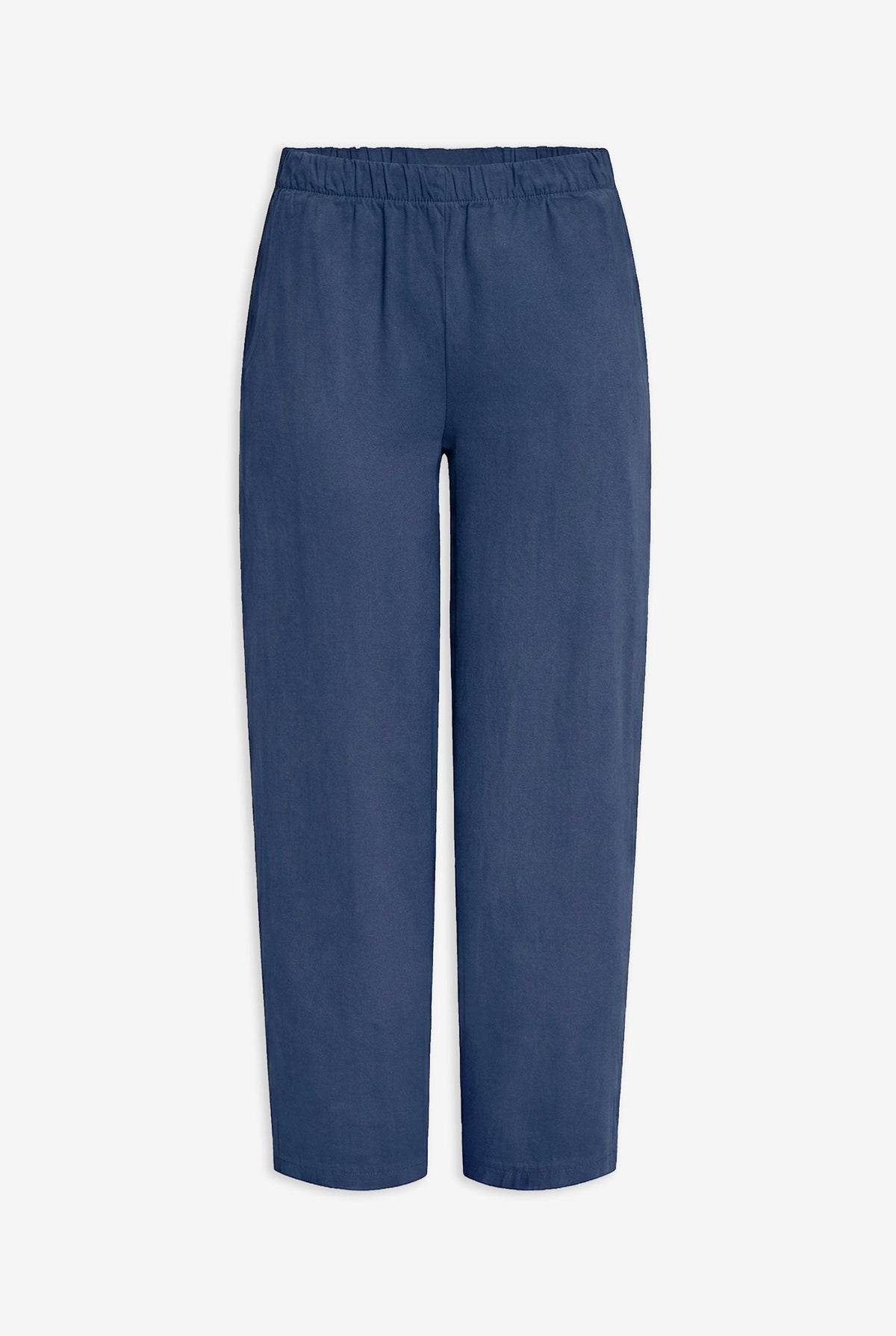 Women's Woven Pull-On Barrel-Leg Pant with Side Seam Pockets