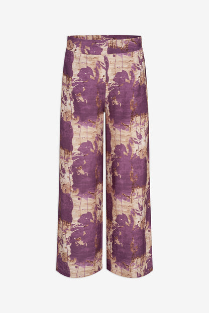 Women's Woven Printed Pull-On Pant with Side Seam Pockets