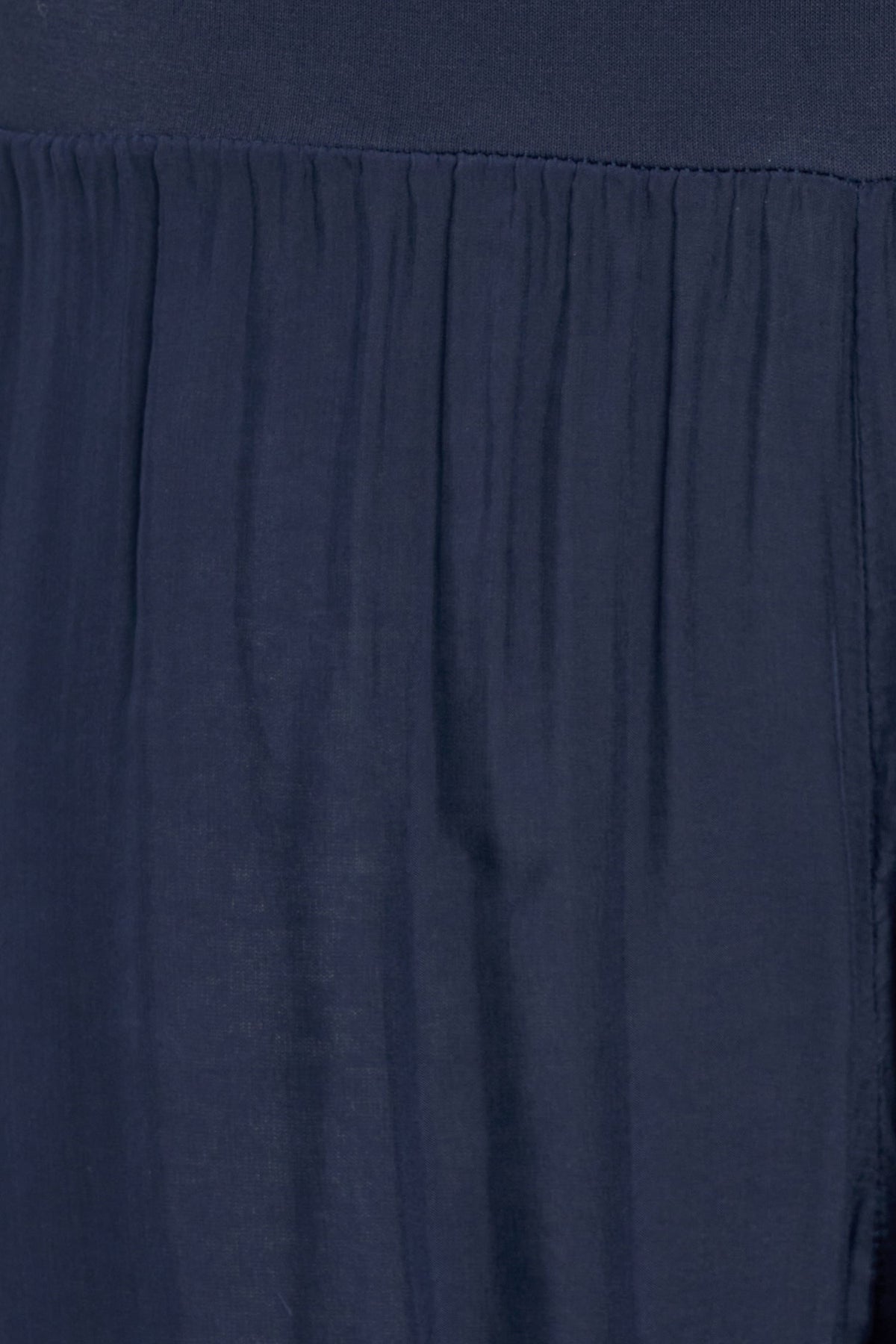 Women's Woven Pull-On Pant with a Jersey Waistband & a Bubble-Hem