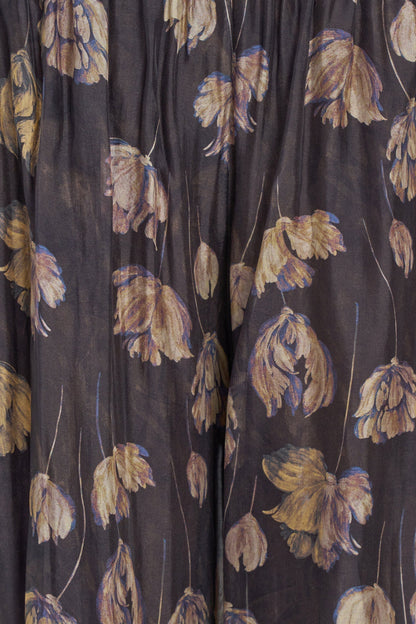 Women's Printed Woven Pull-On Wide-Leg Pants