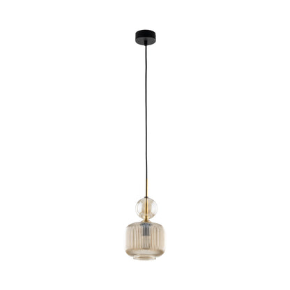 SOPHIA Ribbed Glass Pendant Light for Kitchen Island, Dining Room & Contemporary Interiors