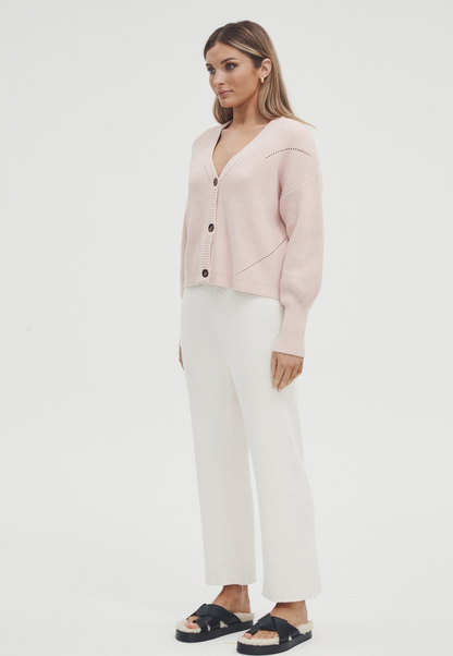 COASTLINE CROP CARDI by Legoe Heritage