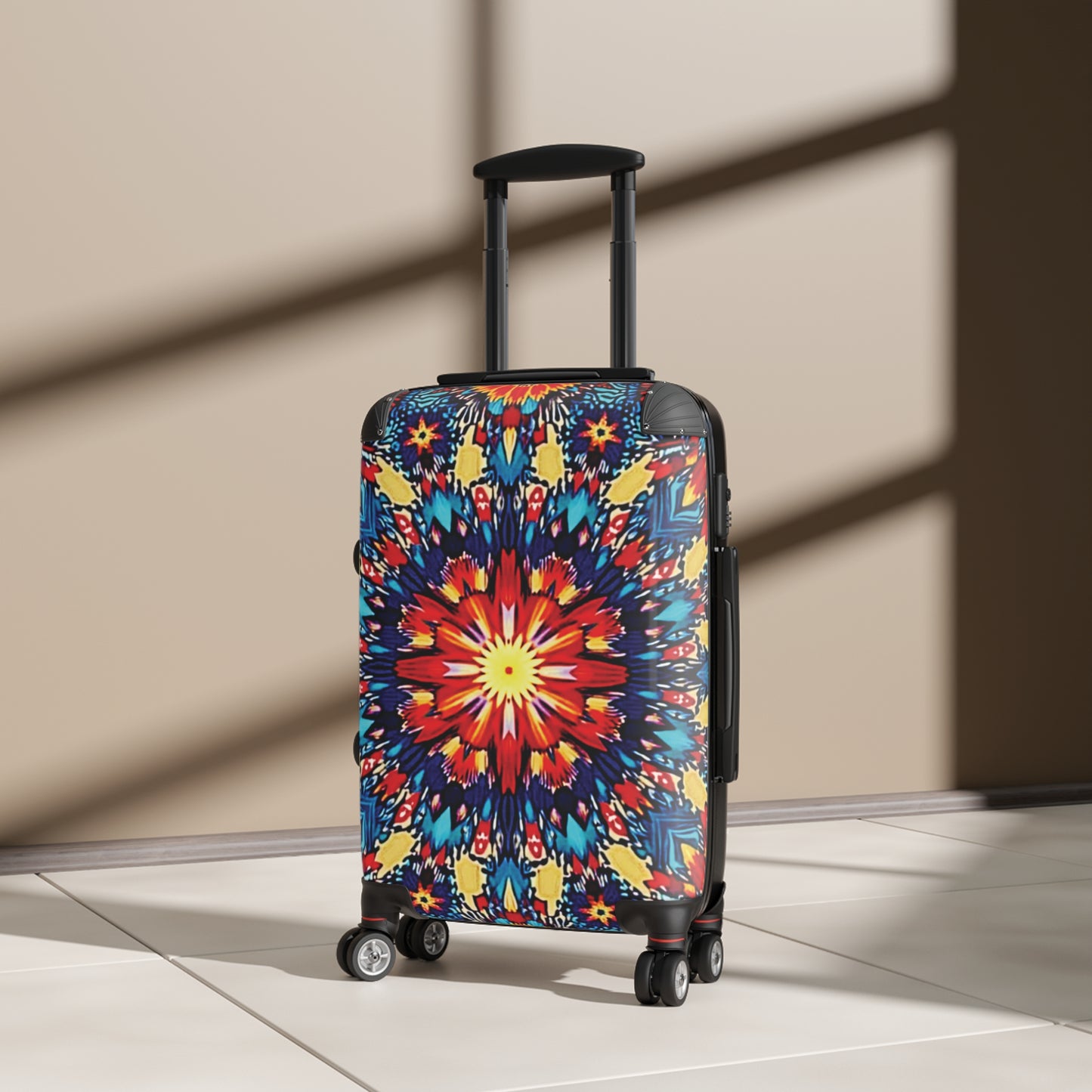 Hardside Suitcase — Vibrant Kaleidoscope Travel Carry-On