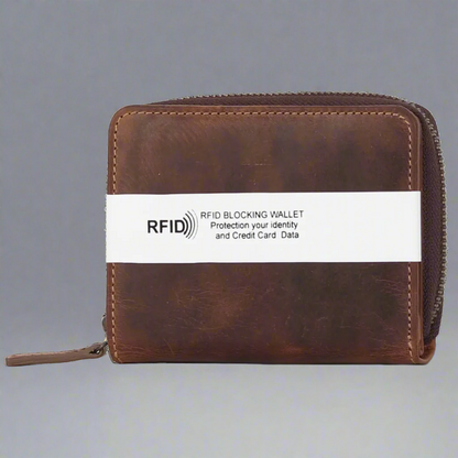 MET Hunter Leather Zip Around Wallet