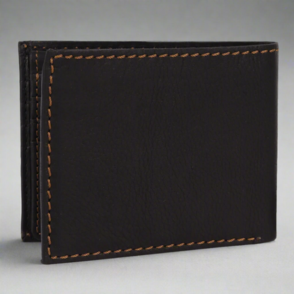 MET Men's Bifold Flip Up RFID Leather Wallet