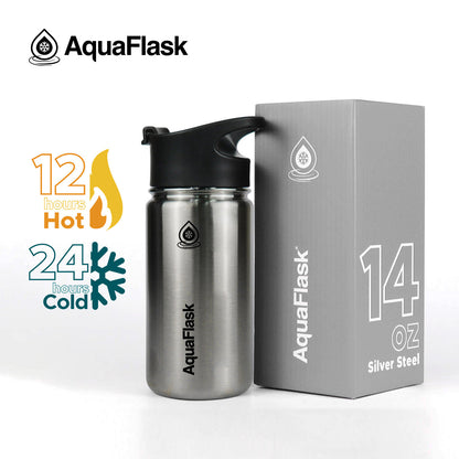 AquaFlask Original Vakuumisolierte Wasserflaschen 415ml (14oz)