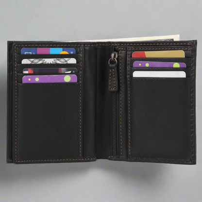 MET Men's Center Wing RFID Leather Wallet