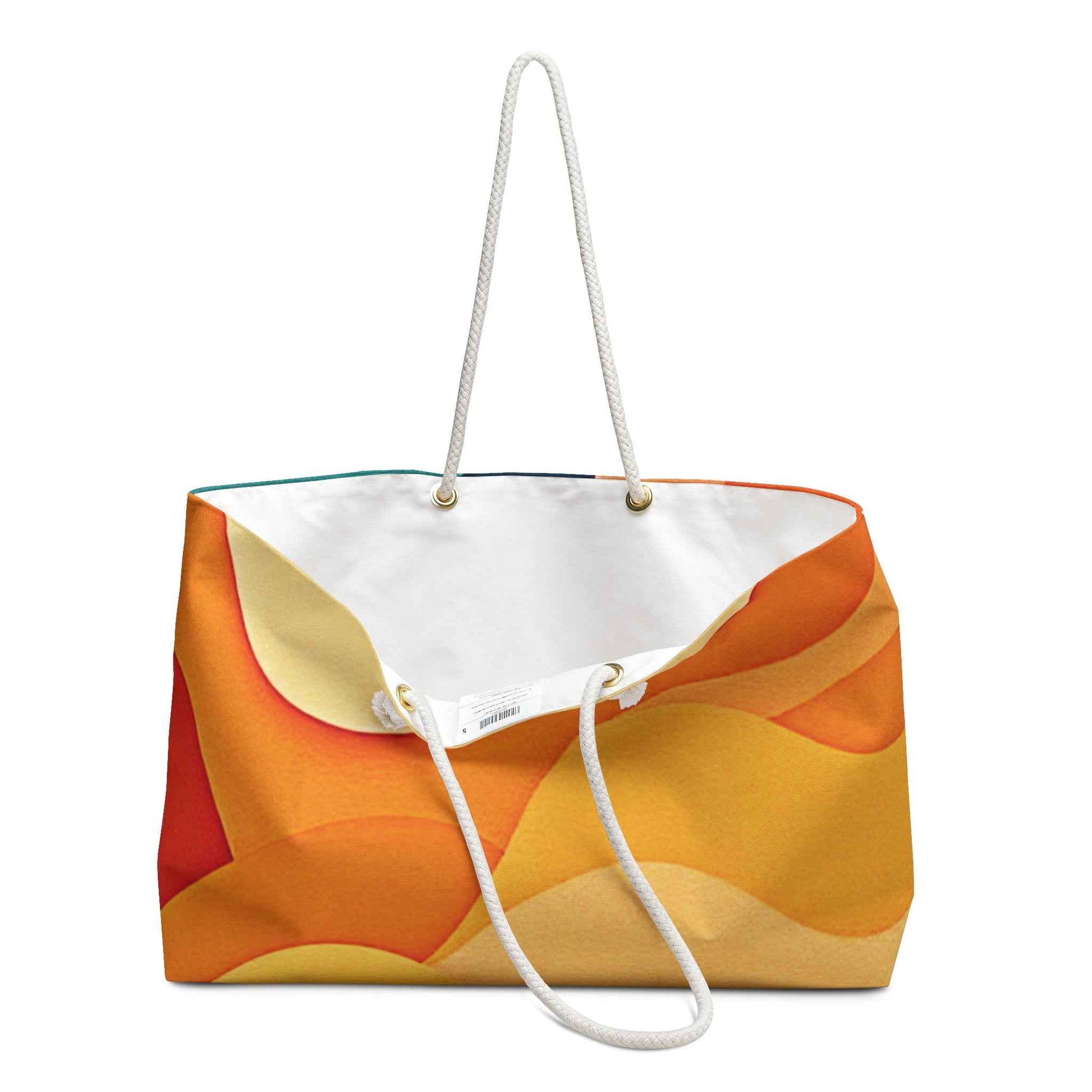 Abstract Color Wave Weekender | Beach Tote Bag | Large Tote Bag