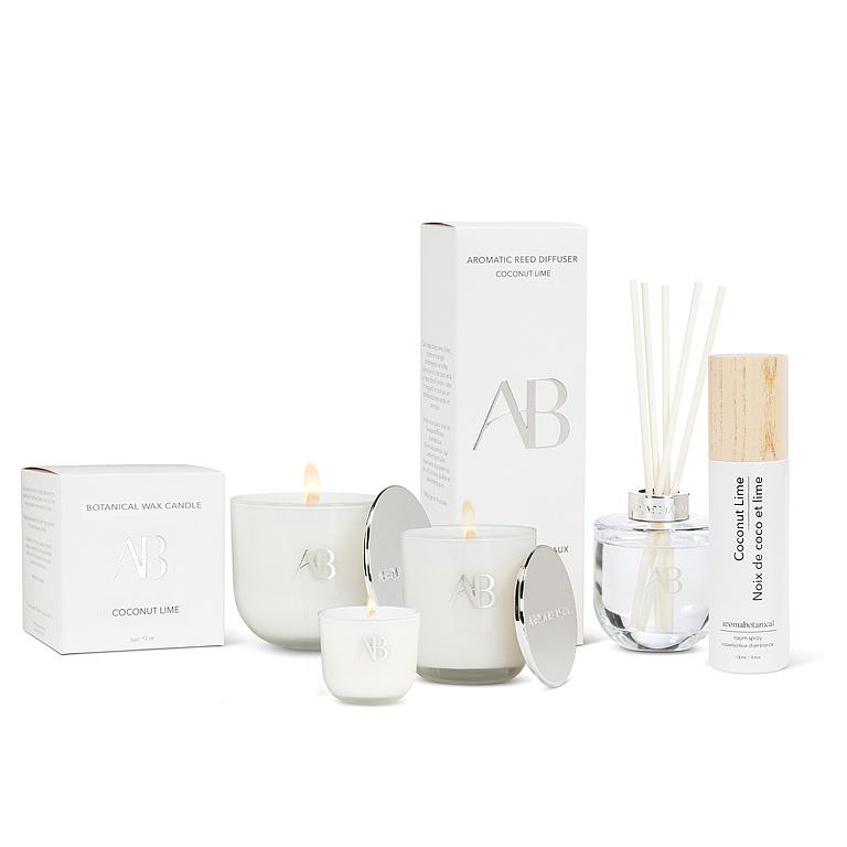 Kokosnuss-Limette Reed Diffuser mit tropischem Zitrusduft von Aromabotanical
