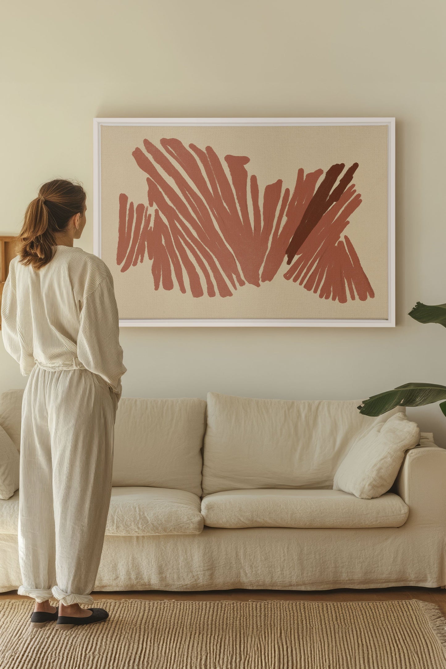 BURNT ECHO, Oeuvre sur toile étirée