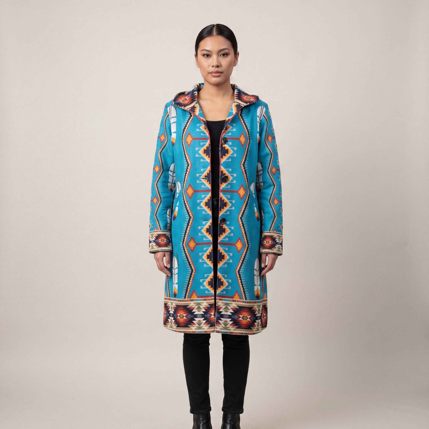 OLDTRIBES™ Sky Blue Long Coat