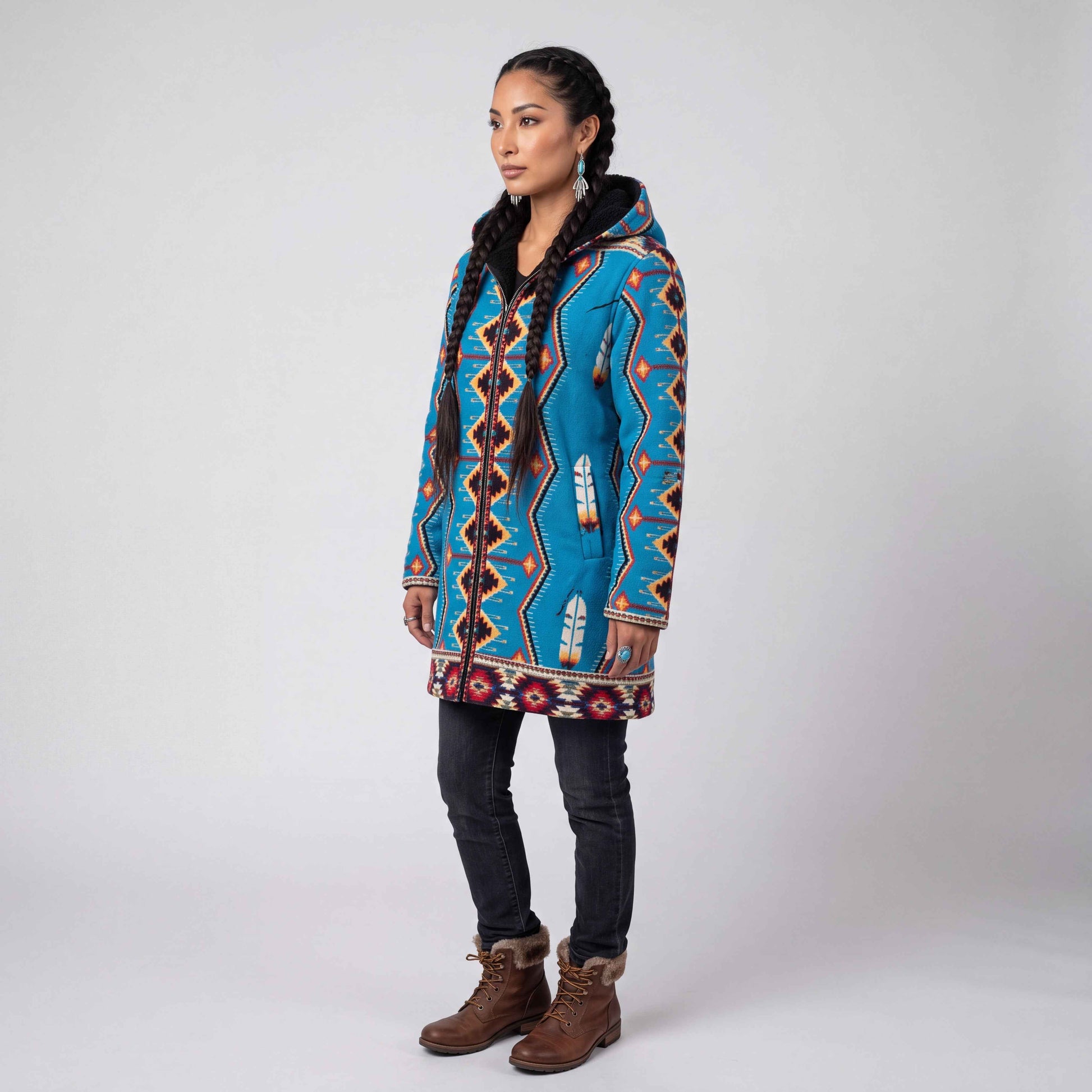 OLDTRIBES™ Sky Blue Long Coat