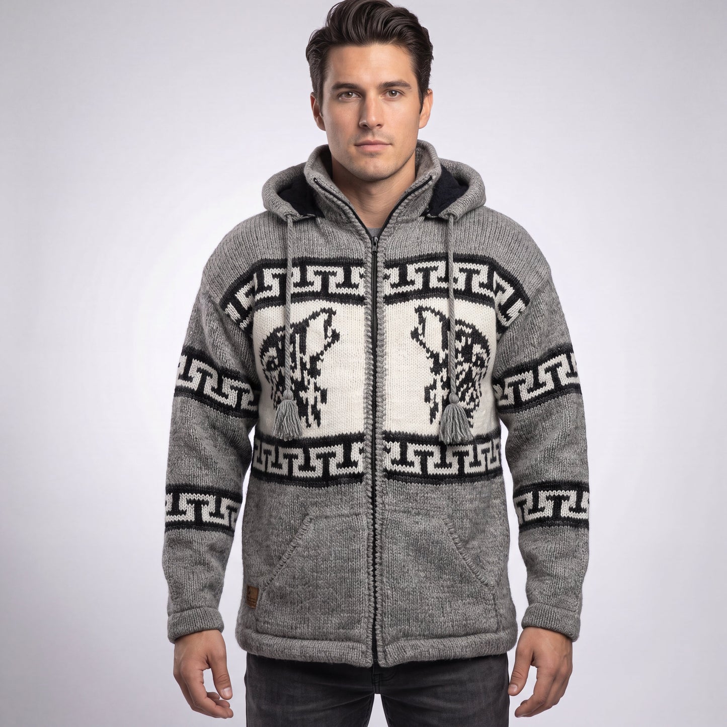 OLDTRIBES™ Lunar Wolf Wool Jacket