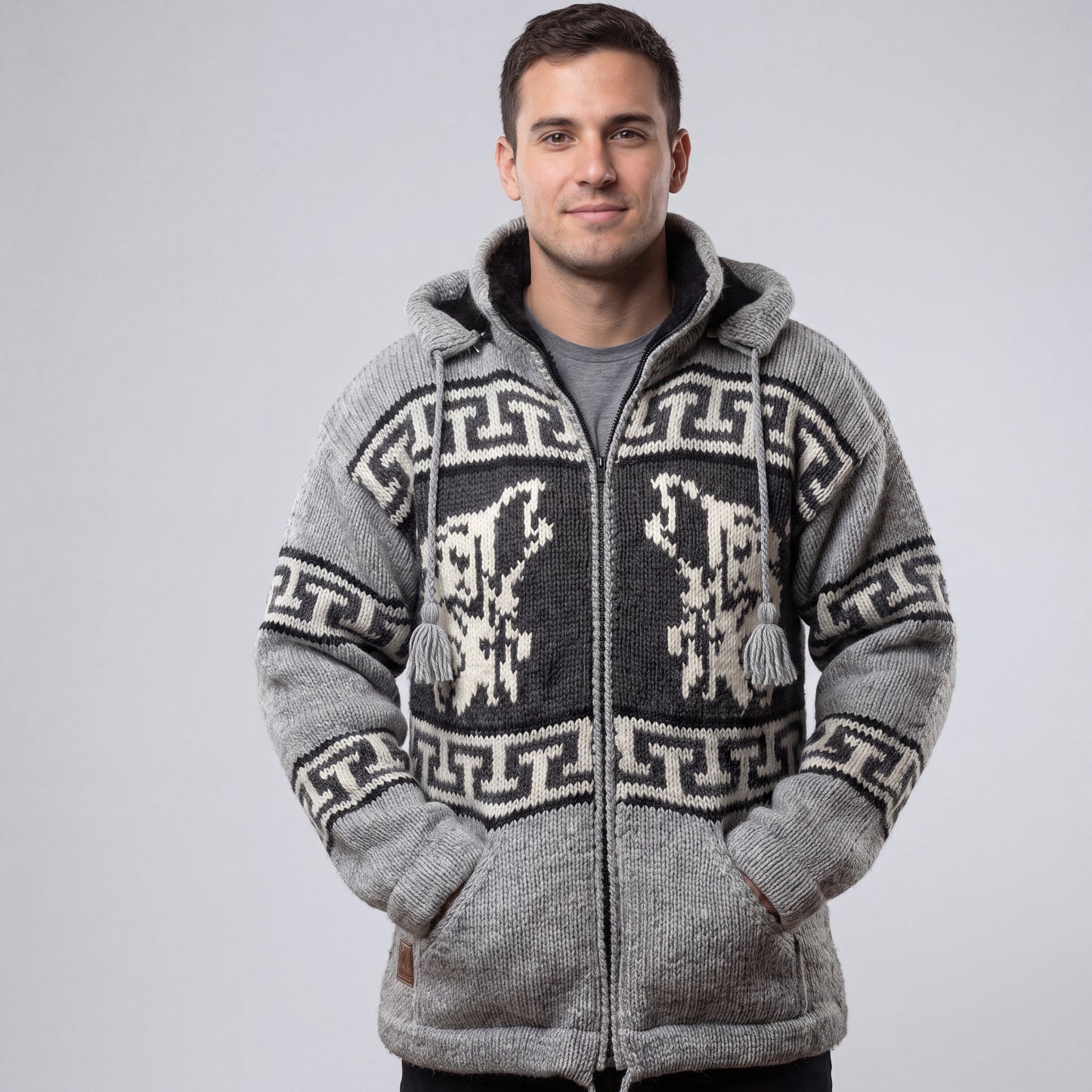 OLDTRIBES™ Lunar Wolf Wool Jacket