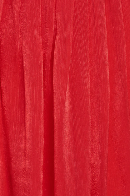 Women's Woven Pull-On A-Line Skirt with Front Pleat Details