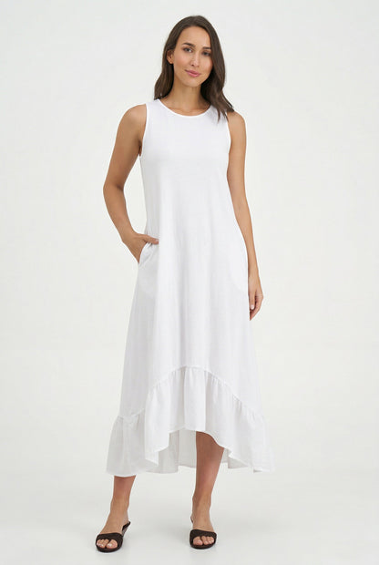 Women's Knit Woven Combo Dress