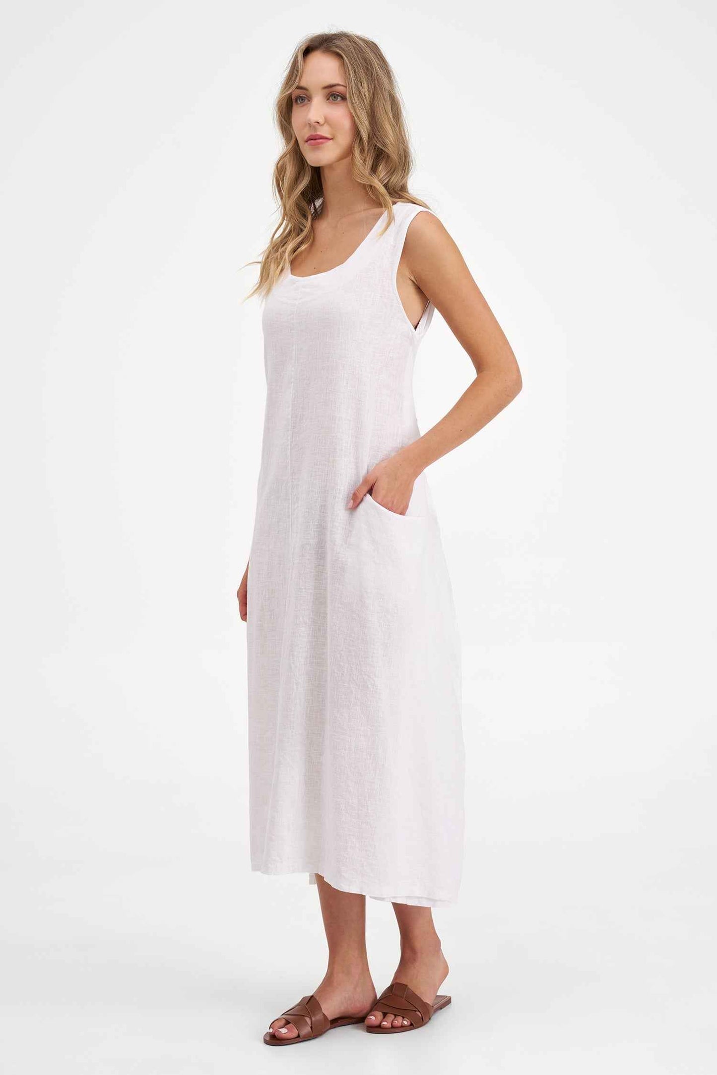 Women's Knit Woven Combo Dress