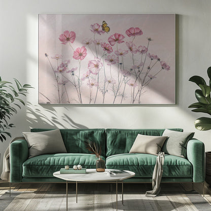 Wandbild Kosmos und Schmetterling
