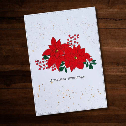 Poinsettia Bouquet Clear Stamp Set 30306
